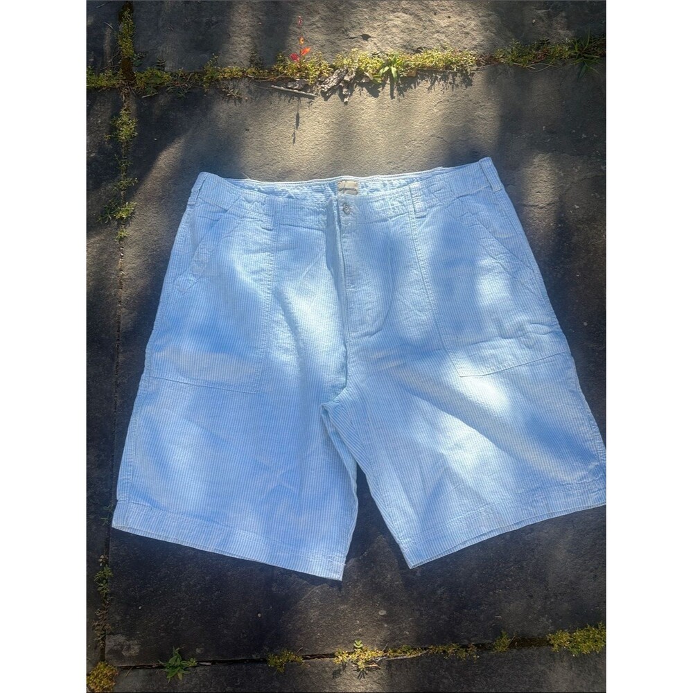 G.H. Bass & Co. Light Blue Flat Front Shorts